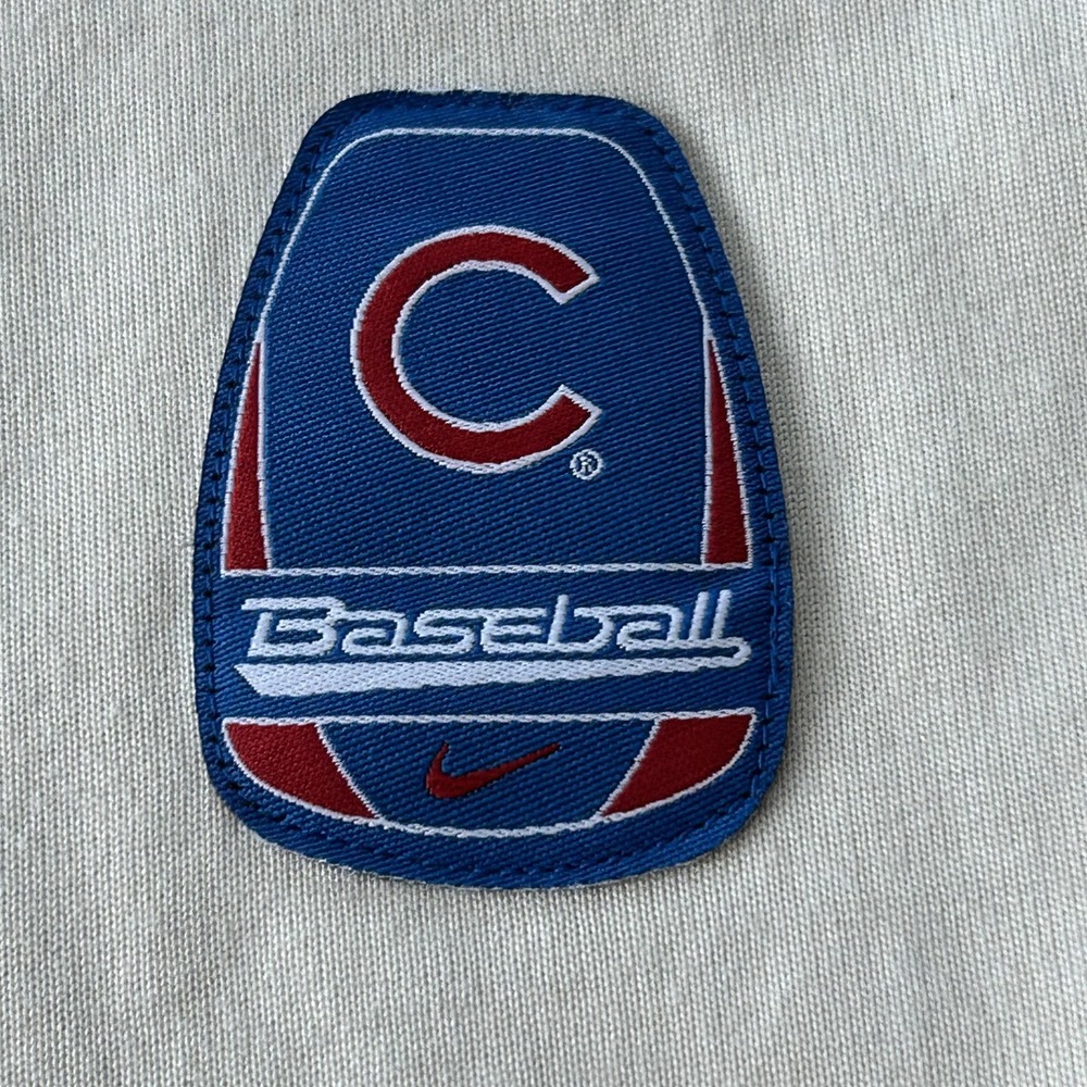 Vintage Chicago Cubs Shirt Mens XL Blue Cream MLB Baseball Nike Henley - Picture 4 of 11